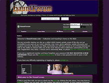Tablet Screenshot of hauntforum.com